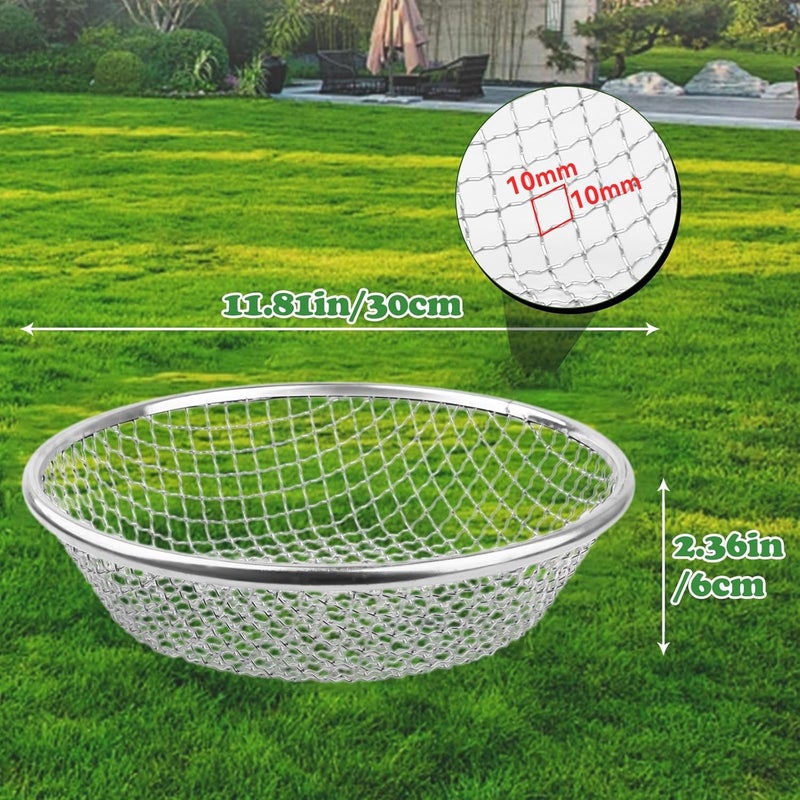moonateen Soil, Sand, and Compost Sifter for Gardening – Sieve for Rocks, Dirt, and Organic Material – Fits 5-Gallon Buckets-3/8 in Aperture - Image 2